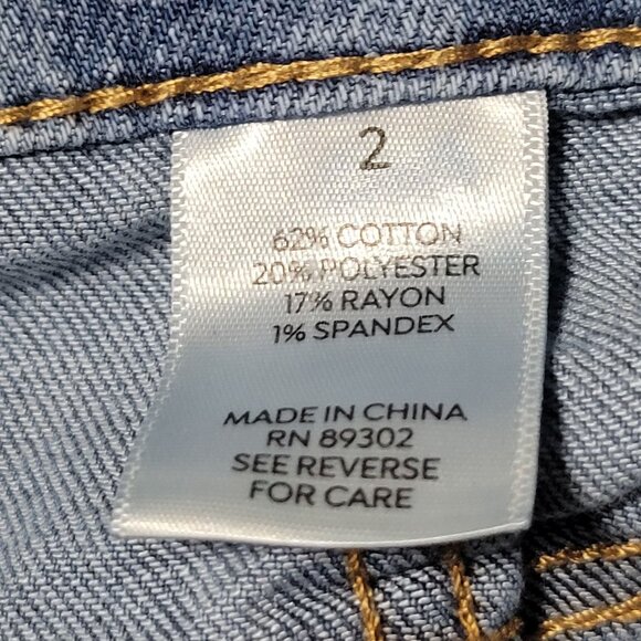 Westport Ankle Jeans Womens Size 2 Low Rise Light Wash Raw Hems Denim Pants - Picture 8 of 8